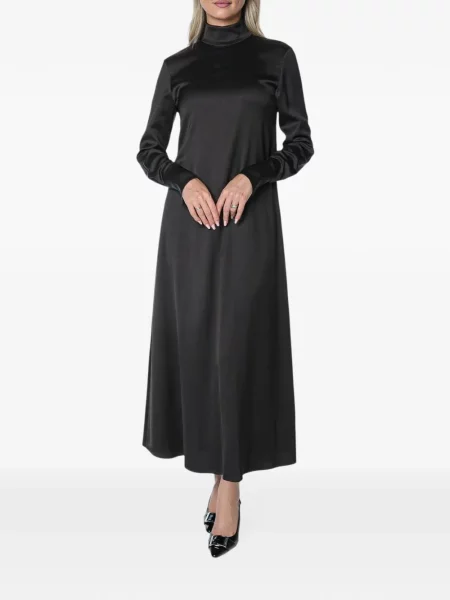 Lung rochie maxi Drykorn în linie A negru