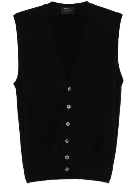 Vestă Dell'oglio din cașmir negru