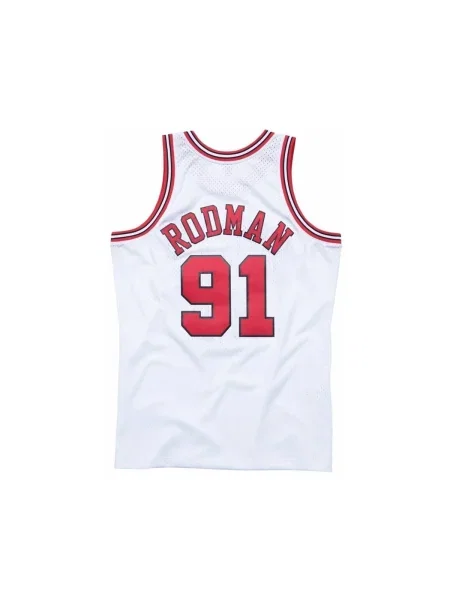 Tricou Mitchell & Ness alb