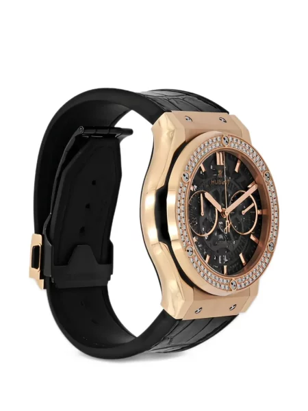 Класически часовник Hublot черно