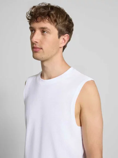Koszulka Jack & Jones z nadrukiem z okrągłym dekoltem biała