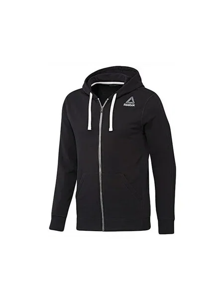 Hanorac cu glugă Reebok Sport negru