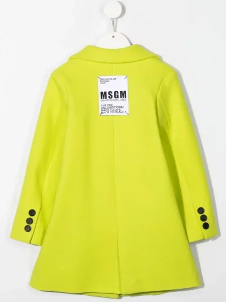 Płaszcz dziecięcy Msgm zielony