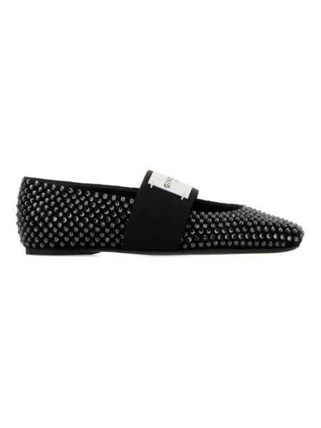 Balerinki Givenchy skórzane czarne
