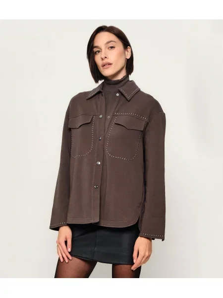 Marc Cain Geacă | Relaxed fit maro