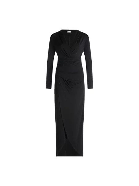 V By Vera Mont Sukienka Wieczorowa Z Ozdobnymi Kamykami schwarz czarna