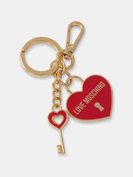 Obesek za ključe Love Moschino rdeča