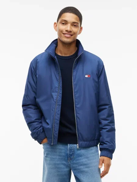 Tommy Jeans Prechodná bunda ESSENTIAL' modrá