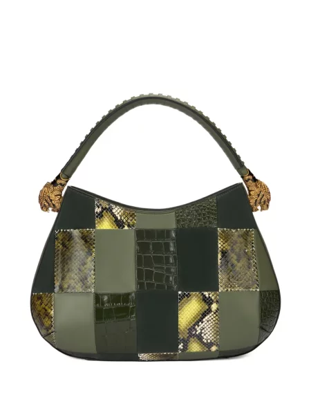 Geantă shopper Roberto Cavalli verde