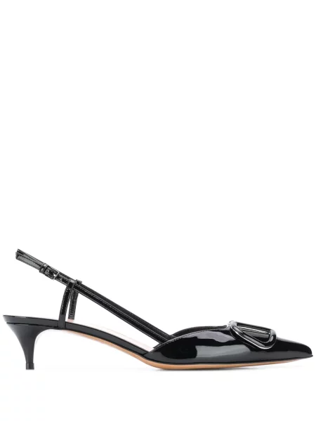 Pantofi cu toc Valentino Garavani slingback negru