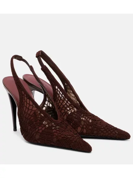 Pantofi cu toc Magda Butrym din piele slingback maro