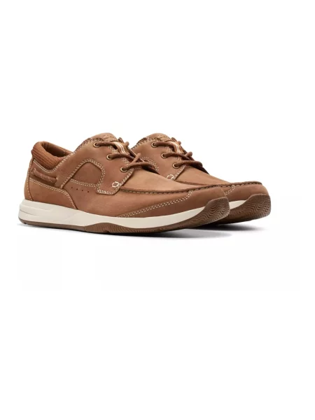 Półbuty Clarks skórzane brązowe