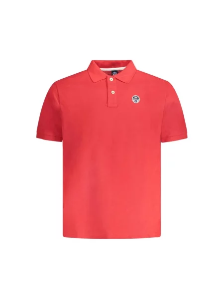 Koszulka polo North Sails z krótkim rękawem czerwona
