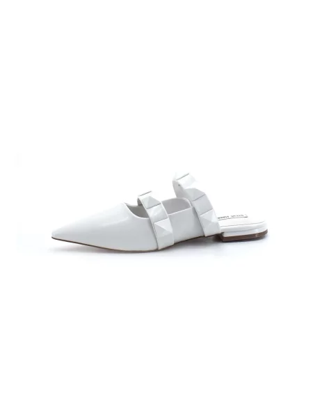 Klapki mules Steve Madden skórzane białe