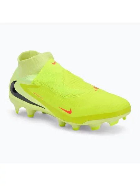 Ghete de fotbal pentru bărbați Nike Phantom 6 High Pro FG hyper crimson/limelight/black negru