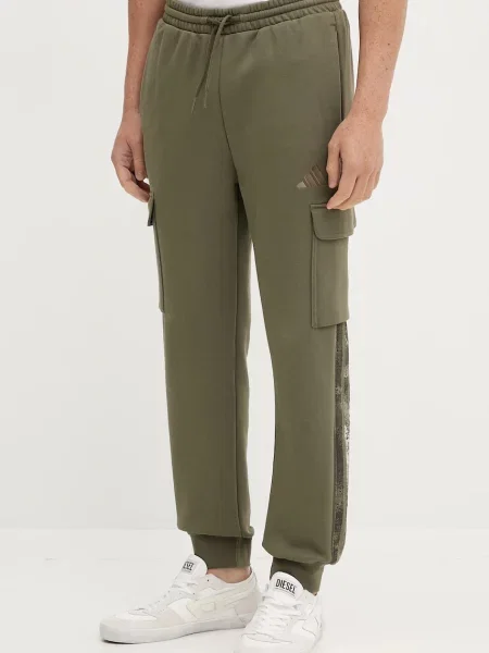 Спортивні штани adidas з аплікацією зелений