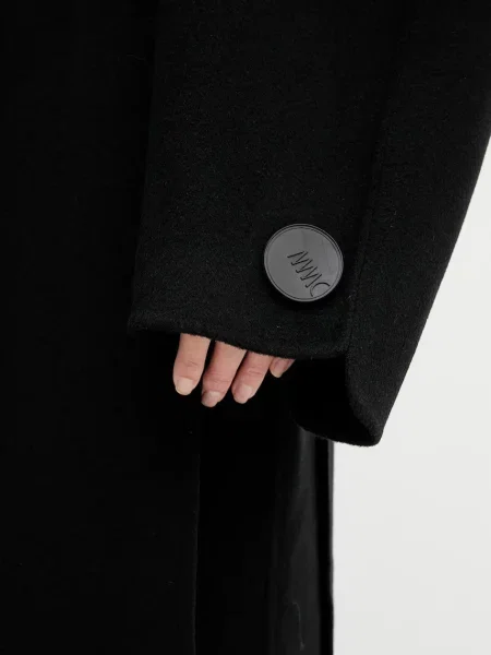 Вовняне пальто MMC STUDIO VESPERE.COAT чорний