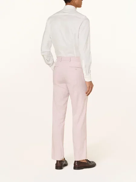 Paul Kalhoty Ke Kostýmu Střih Slim Fit dusky pink