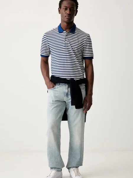 Guess Jeans blugi straight pentru bărbați albastru