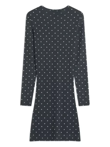Rochie maxi Maison Kitsune lungă de costum negru