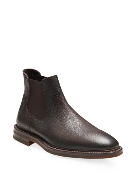 Botine chelsea Fratelli Rossetti din piele maro