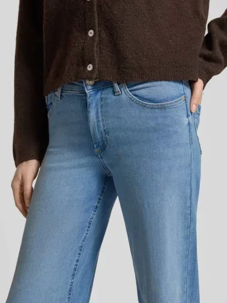 Jeansy o kroju straight fit z mieszanka bawełny model BLUSH' Only niebieskie