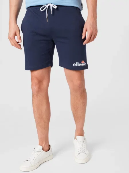 ELLESSE Pantaloni Silvan bleumarin / portocaliu / roșu alb