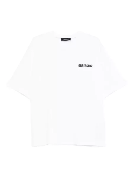 Tricou Dsquared2 cu imagine alb