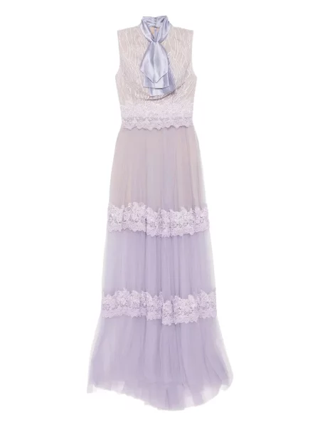 Rochie Saiid Kobeisy din dantelă de costum violet