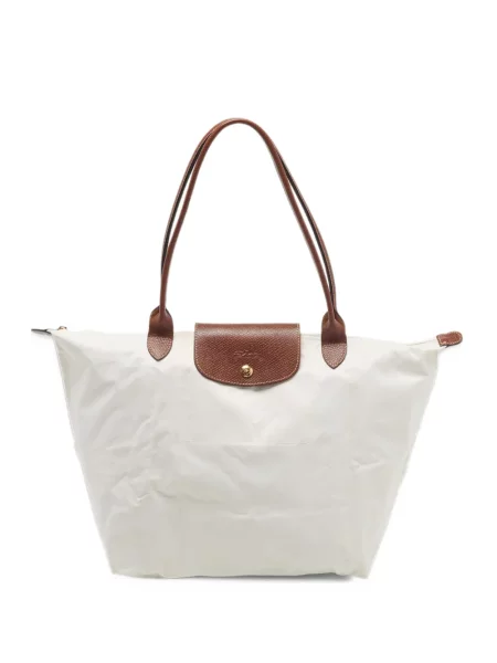 Shopper kabelka Longchamp bílá
