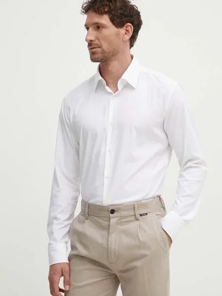 BOSS BLACK Cămașă HANK | Slim Fit alb