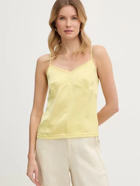 Max&Co. bluzka na ramiączkach MCOSLALOM żółta