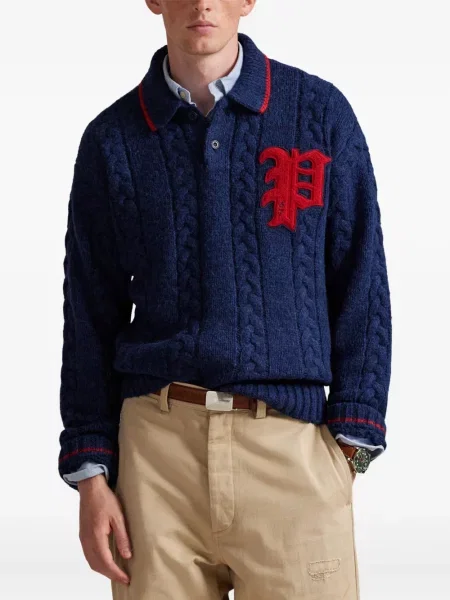 Chiloți Polo Ralph Lauren din țesătură twill cu autograf cu glugă albastru