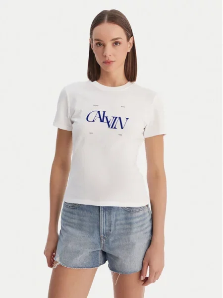 Тениска Calvin Klein Jeans бяло