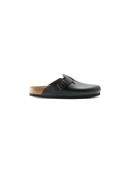 Klapki Birkenstock skórzane czarne