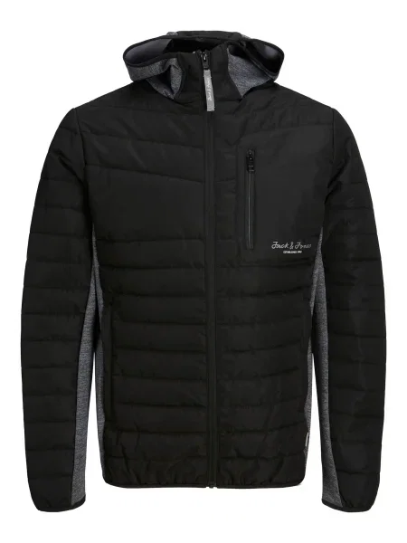 JACK & JONES Geacă de primăvară-toamnă BERG negru / gri grafit