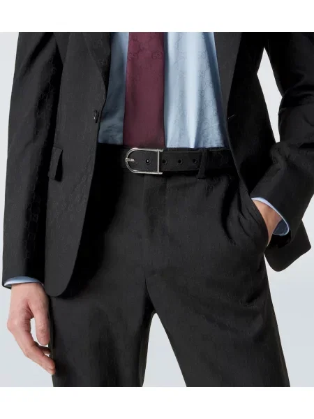 Curea Gucci din canvas negru