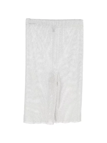 Pantaloni scurți Mach & Mach de cristal alb