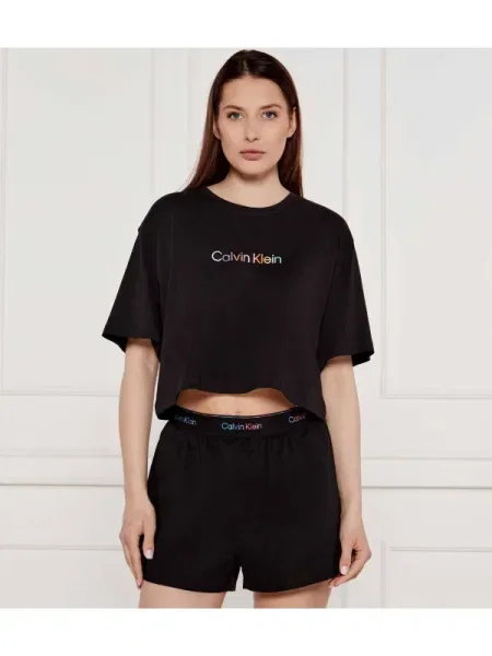 Calvin Klein Underwear Póló Boxy Fit fekete