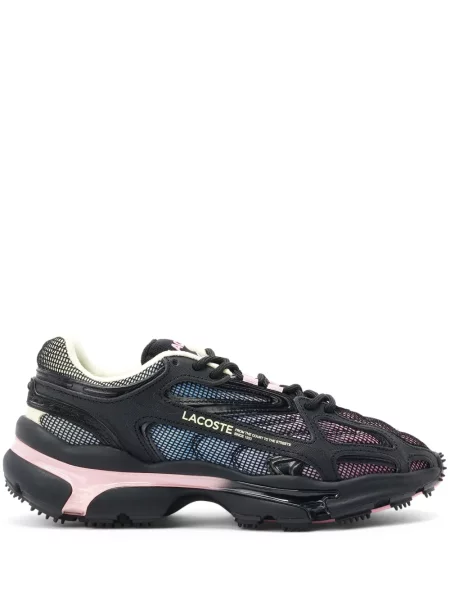 Мрежести маратонки Lacoste черно