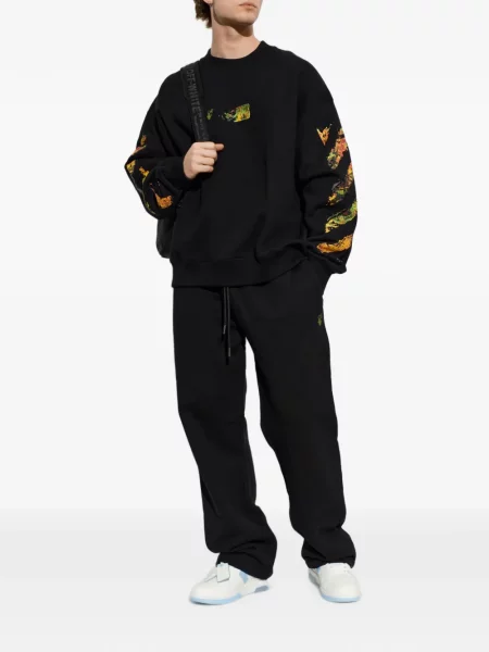 Hanorac Off-white cu imagine alb