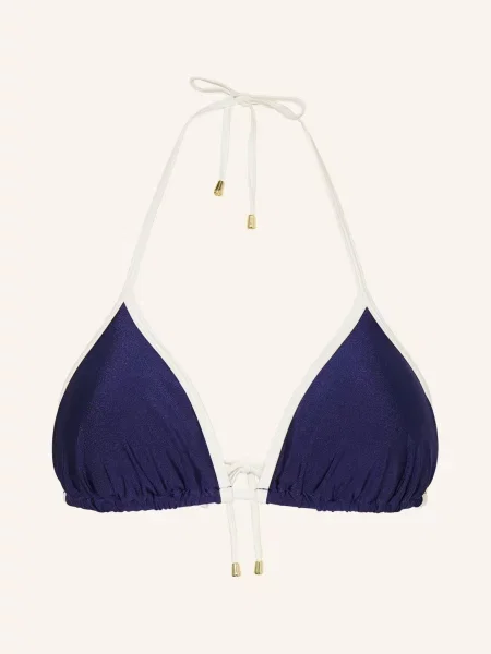 Mrs & Hugs Trójkątny Stanik Bikini blau biały