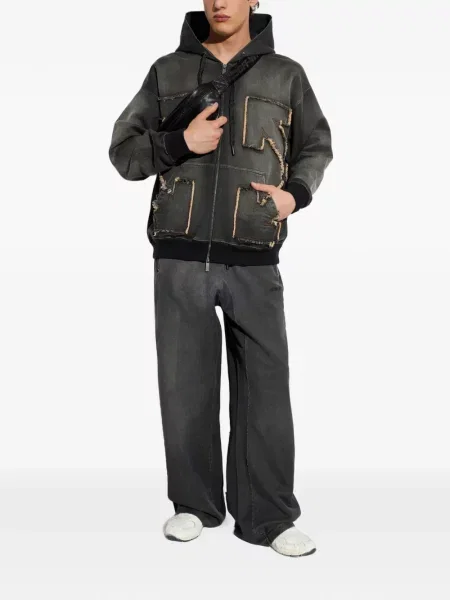 Blugi Off-white cu cordon alb