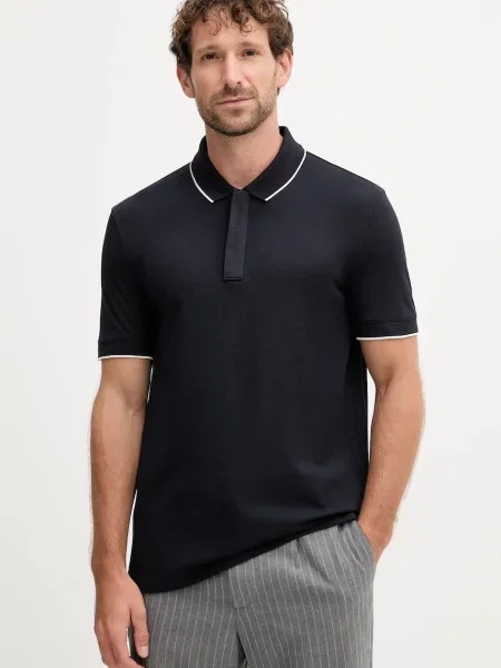 Tricou polo Armani Exchange albastru