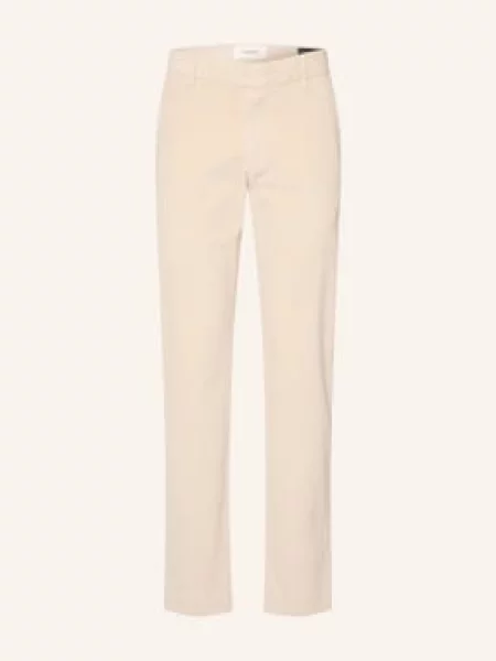 Closed Spodnie Z Sztruksu Clifton Slim Fit beige beżowe
