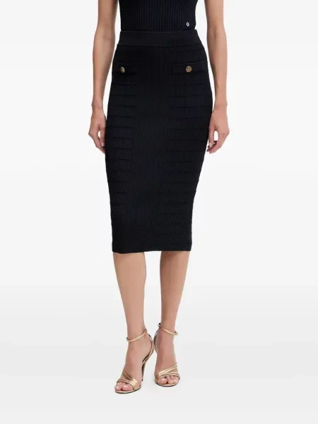 Dzianinowa spódnica dzianinowa Guess czarna