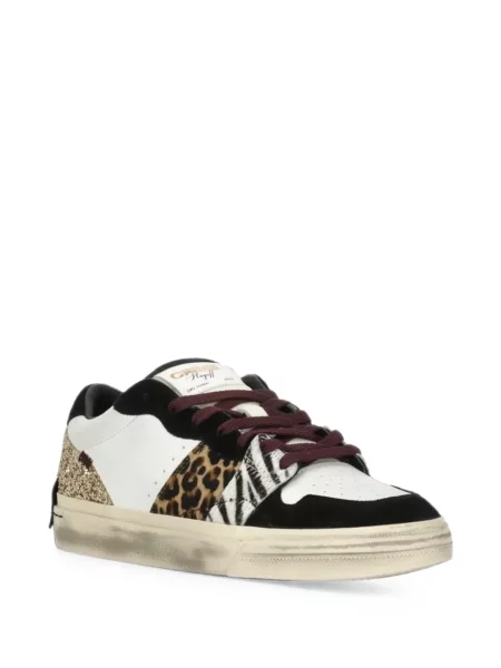 Sneakerși Crime London cu imagine alb