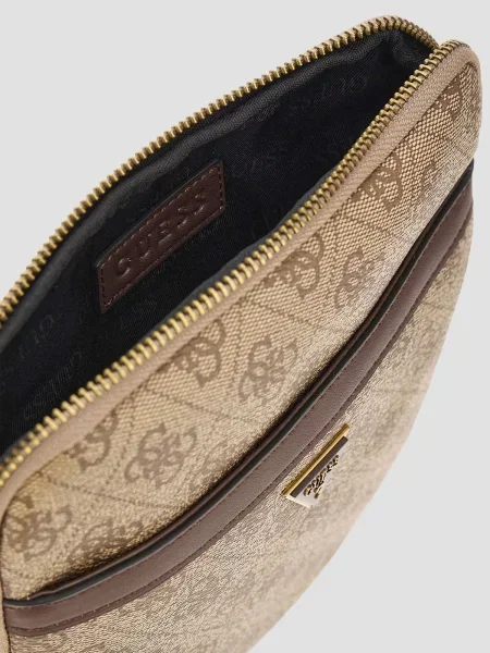 Сумка через плечо Guess бежевая
