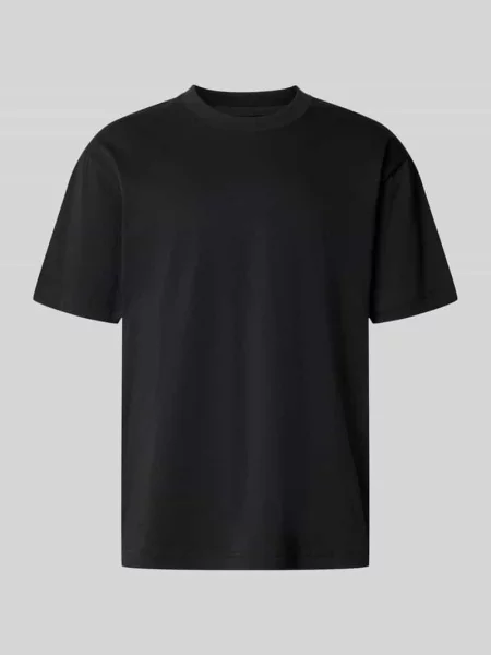 T-shirt o kroju relaxed fit z czystej bawełny Marc O'polo czarna