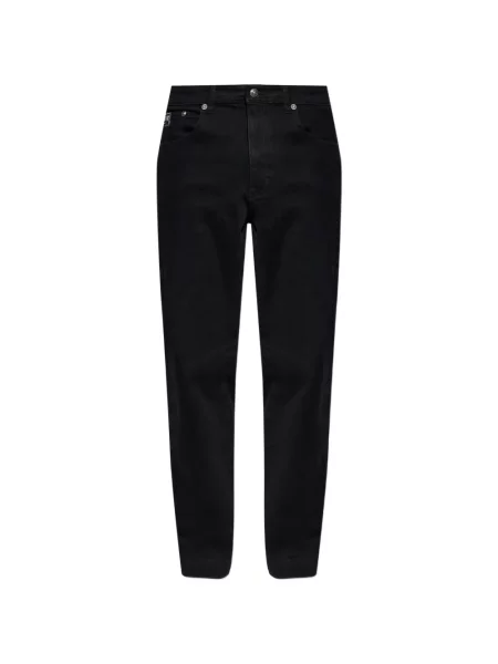 Blugi Versace Jeans Couture cu autograf negru